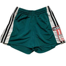 Adidas Originals Womens Popper Shorts Green and White (UK 10)