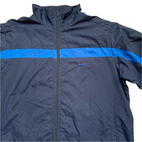 Nike Vintage Y2K Navy and Blue Shell Tracksuit Jacket (XL)