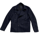 All Saints Navy Duffle Pea Coat (XL)