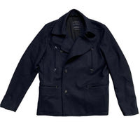 All Saints Navy Duffle Pea Coat (XL)