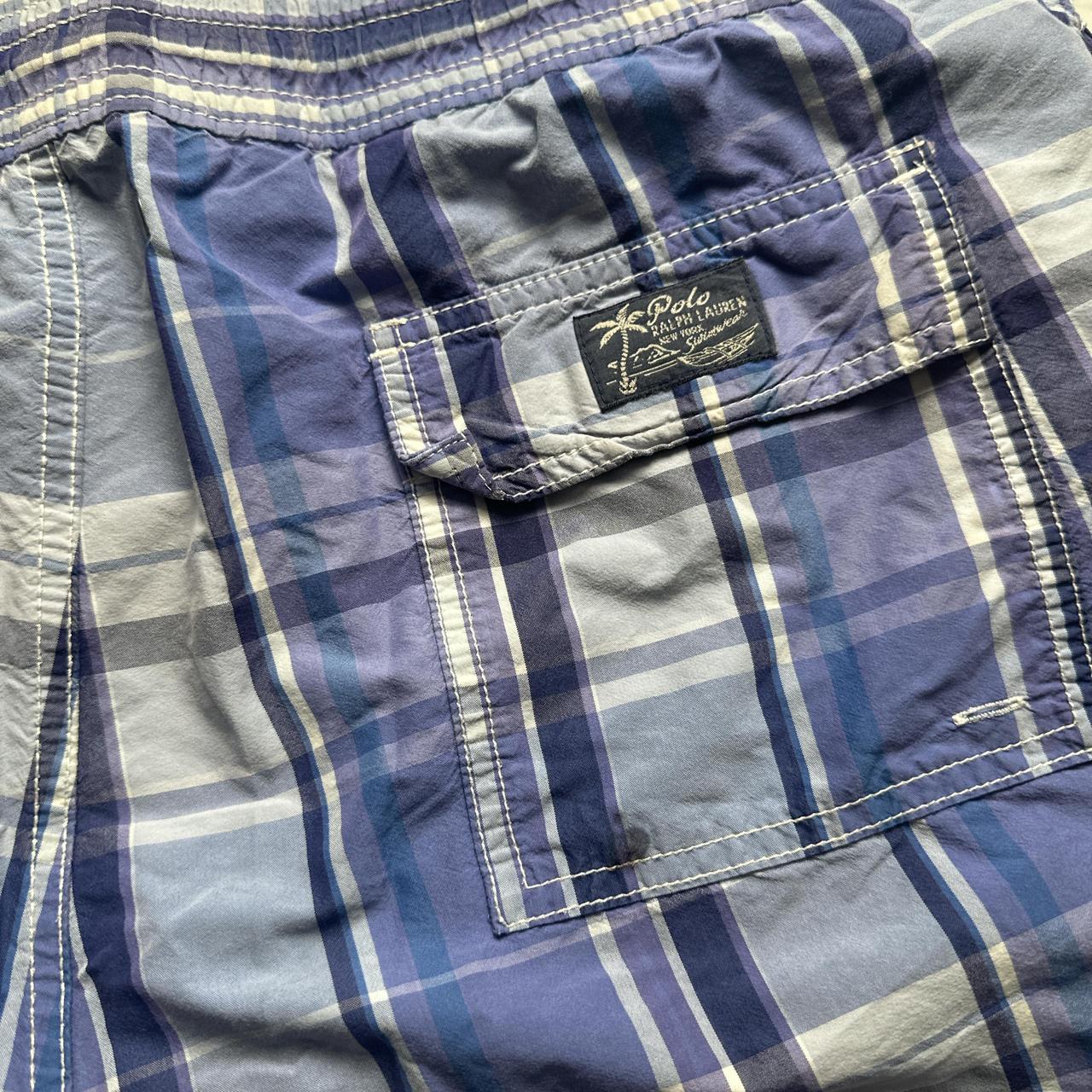 Polo Ralph Lauren Blue and White Checked Shorts