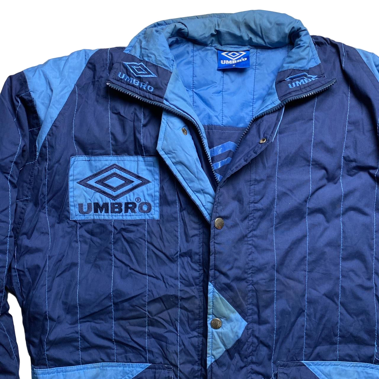 Umbro Vintage 90’s Long Football Jacket Blue (M)
