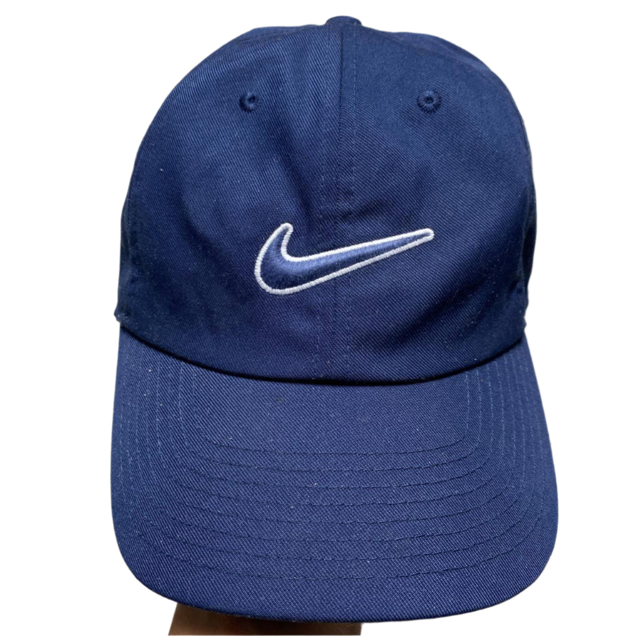 Nike Navy and White Swoosh Cap