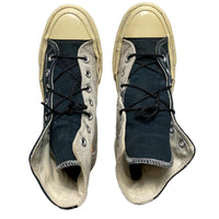 Converse Off White Black and White High Tops (UK 6)