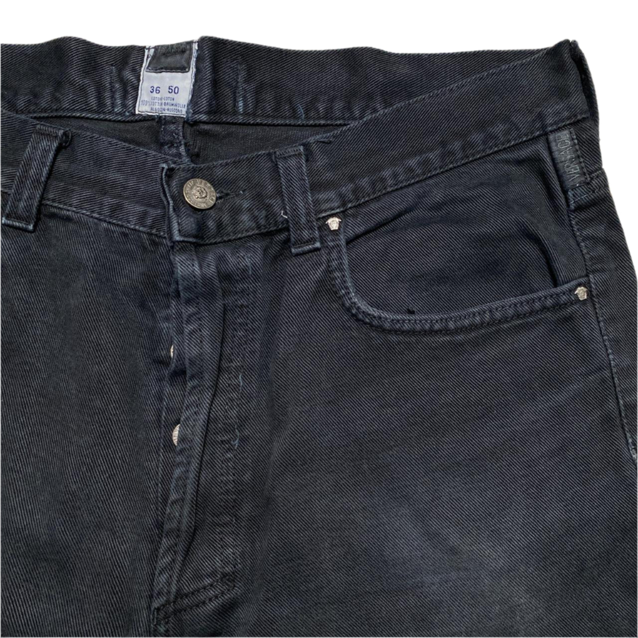 Versace Vintage Black Baggy Jeans (36W)