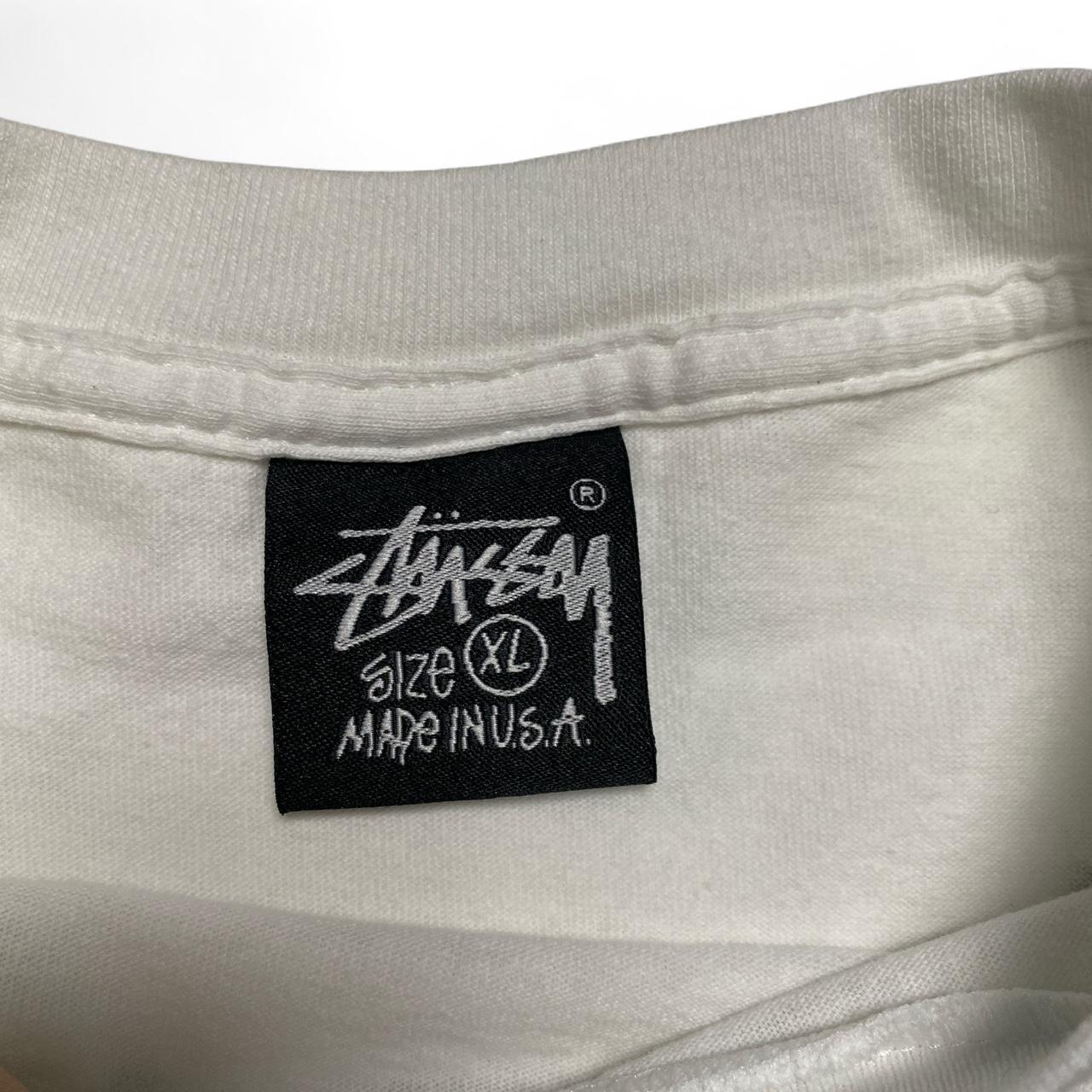Stussy Lion Rasta Vintage 90’s Single Stitch White T Shirt