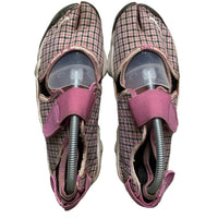 Nike Air Rift Pink White and Black Tweed Vintage 2005 Tabi Split Toe Shoes (UK 6.5)