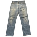 Polo Ralph Lauren Light Blue Stonewash Knee Distress Jeans (35W)
