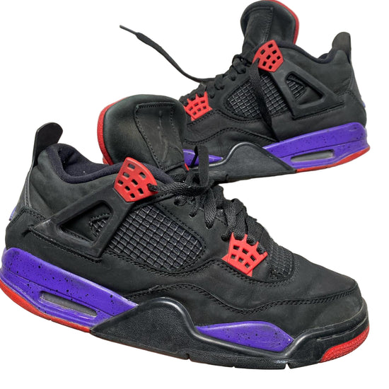 Jordan 4 Raptors Black Red and Purple (UK 8)
