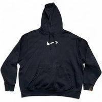 Nike Black and White Hoodie (XL)