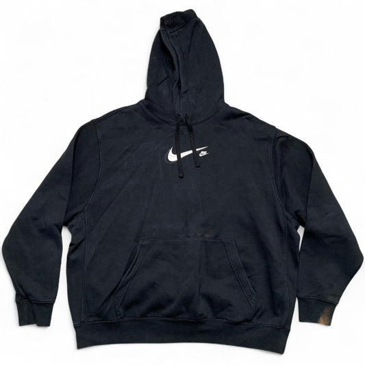 Nike Black and White Hoodie (XL)