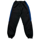 Adidas Black and Blue y2k Shell Trackpant Bottoms (M)
