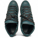 Balenciaga Arena Dark Green and Black Leather High Top Trainers (UK 10)