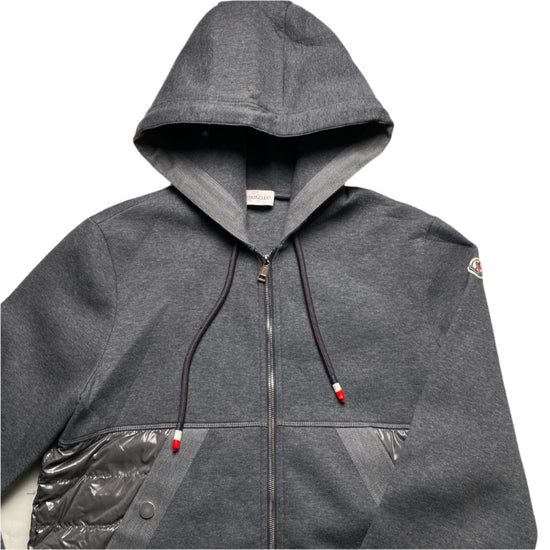 Moncler Grey Hoodie Puffer Jacket (M)