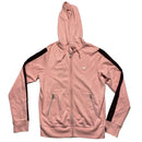 True Religion Pink and Silver Horseshoe Plaque Hoodie (S)