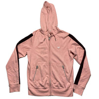 True Religion Pink and Silver Horseshoe Plaque Hoodie (S)