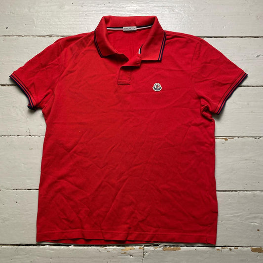 Moncler Red Polo Shirt