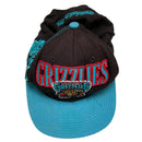 Vancouver Grizzlies Mitchell and Ness Snapback Cap Black and Blue