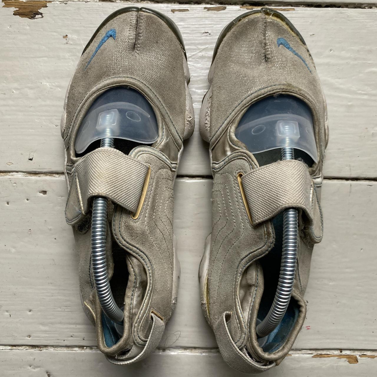 Nike Air Rift Vintage 2009 Silver and Blue Tabi Split Toe