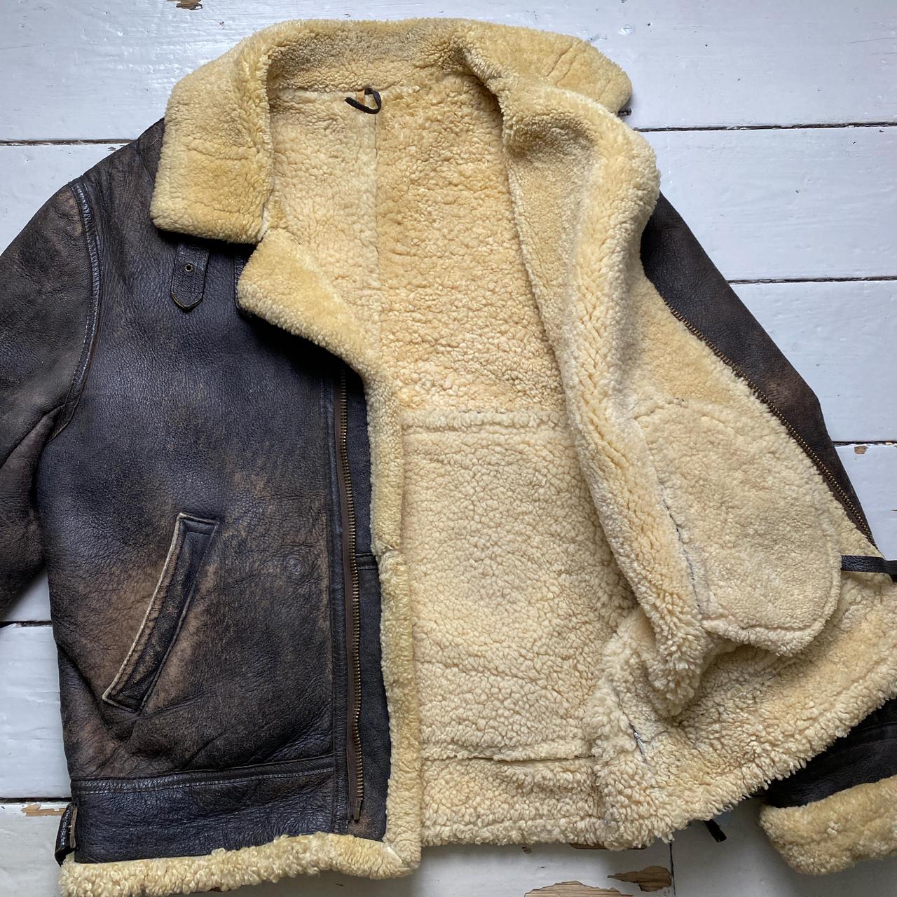 Vintage Sherling Sherpa Jackey Brown and Cream