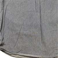 Carhartt Navy and White Striped Quarter Zip Heavy Shirt (L)