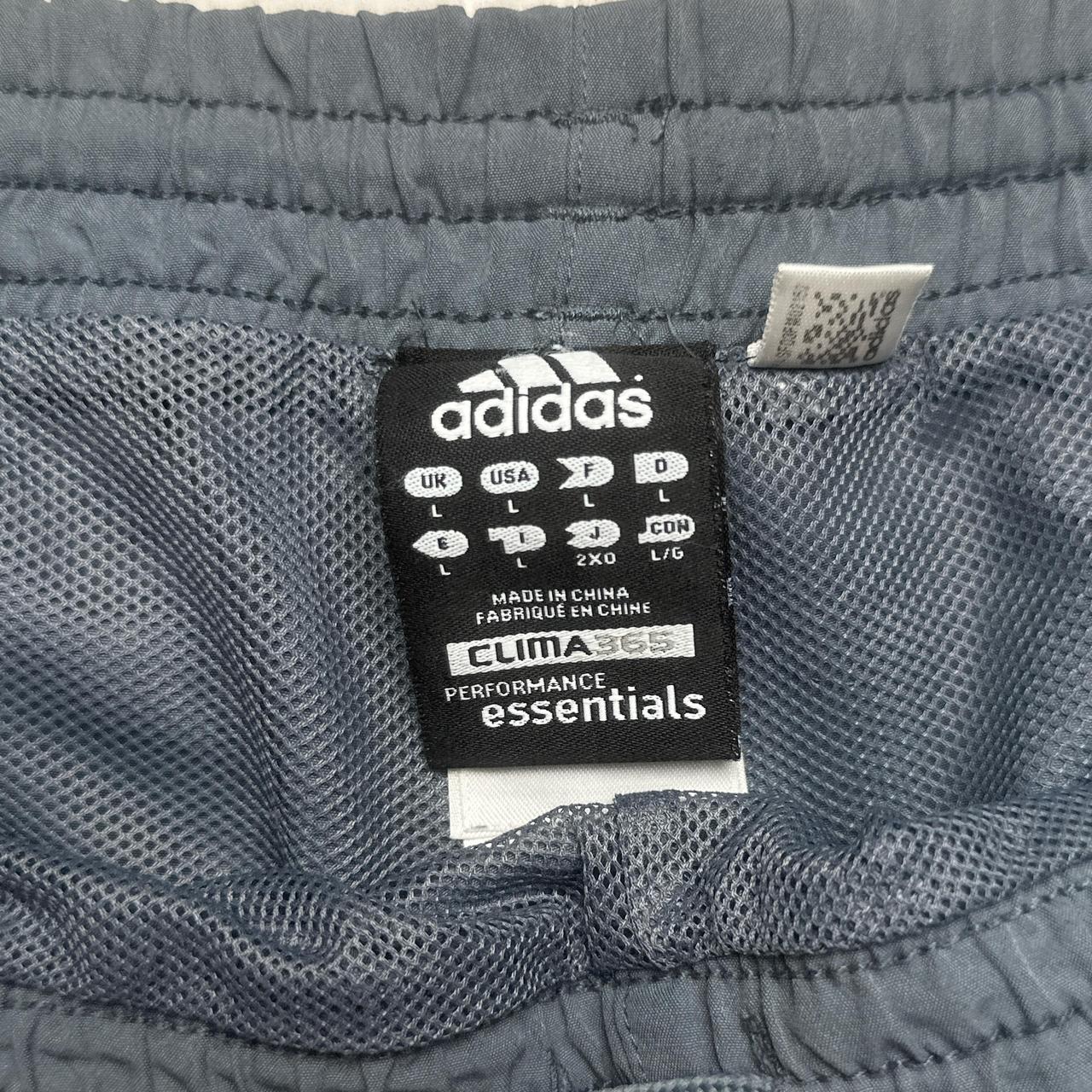 Adidas Grey and White Clima365 Performance Essentials Shell Shorts