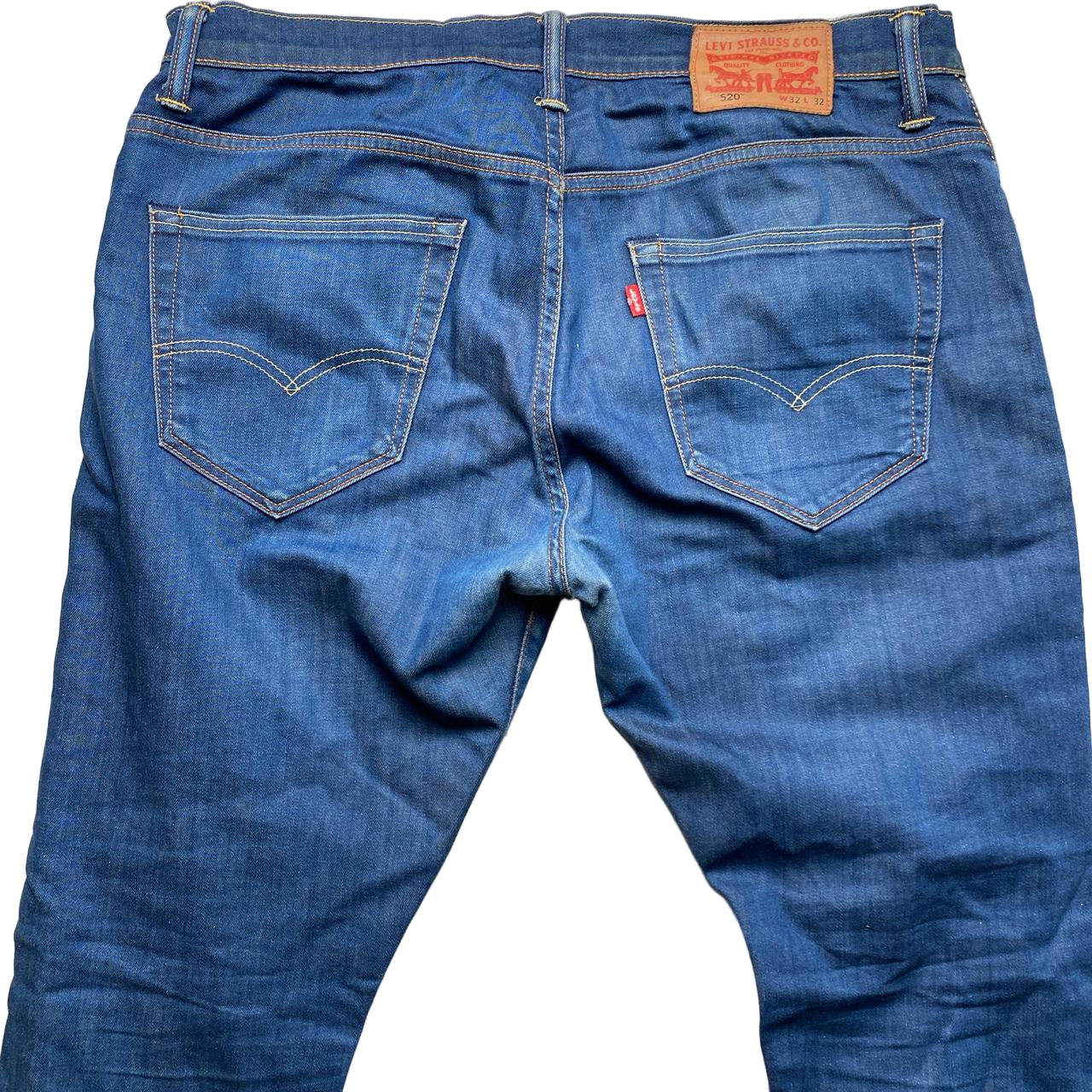 Levis 520 Dark Navy Baggy Jeans (32W)