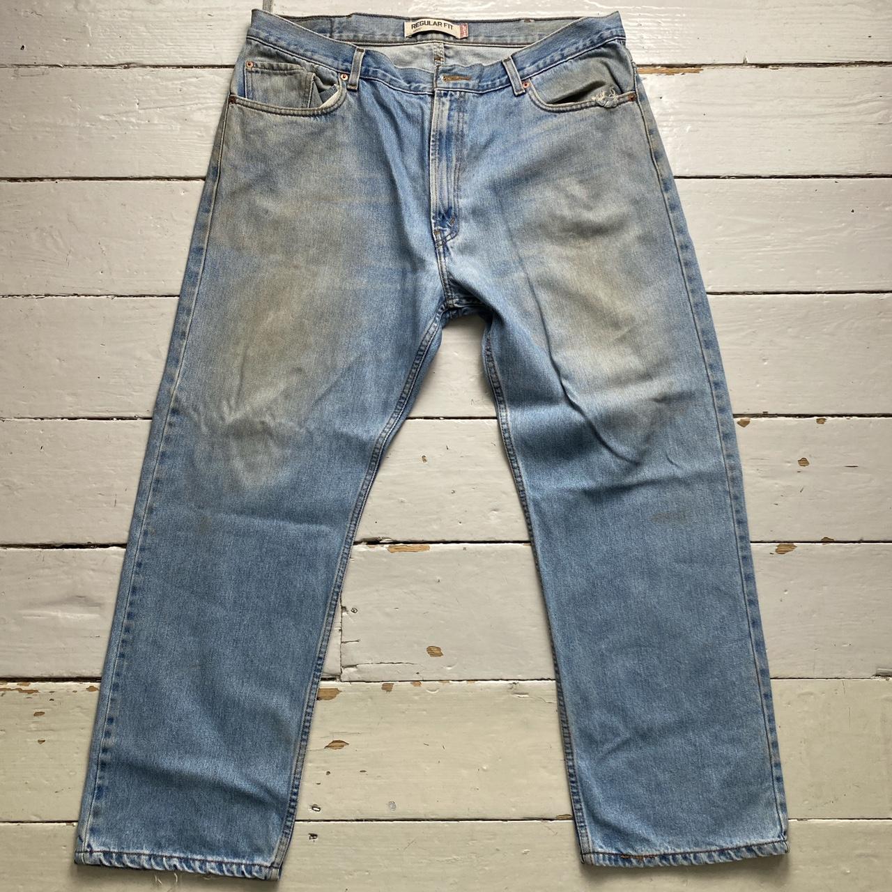 Levis 505 Vintage Baggy Distressed Work Jeans