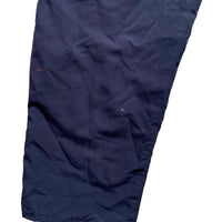 Adidas Navy and White Stripe Shell Baggy Trackpant Bottoms (36W)