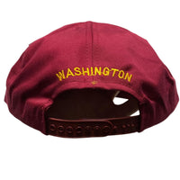 Washington Redskins NFL Vintage 90’s Green Brim Snapback Cap Burgundy and Yellow