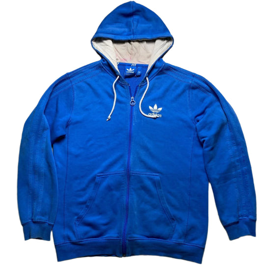 Adidas Originals Blue and White Hoodie (M)