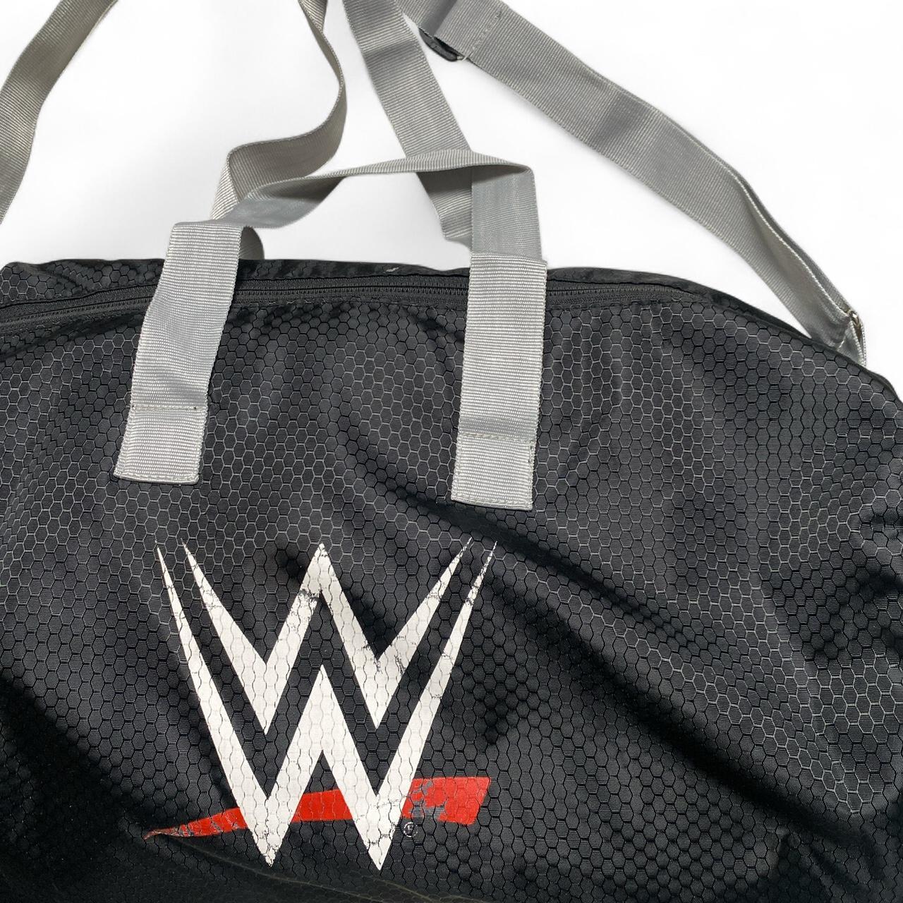 WWE Wrestling Duffle Bag Black White and Red