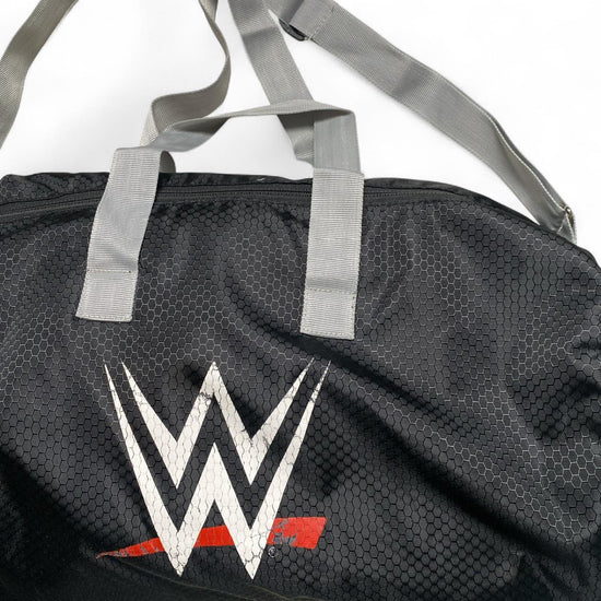 WWE Wrestling Duffle Bag Black White and Red