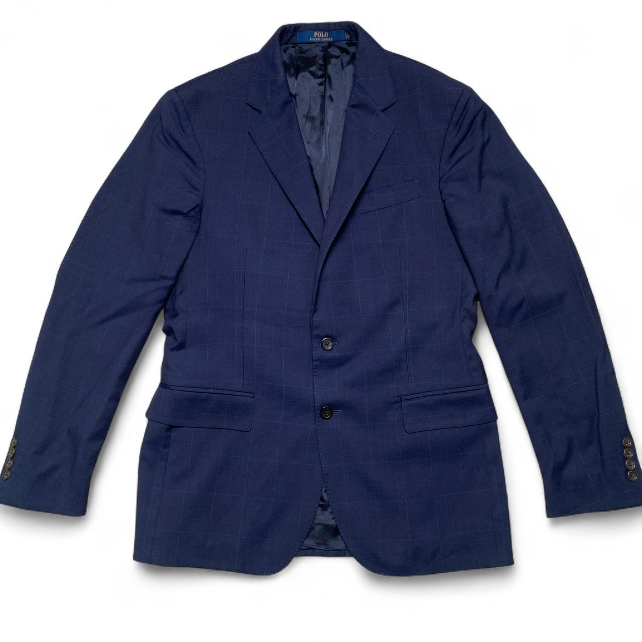 Polo Ralph Lauren Navy Pin Striped Full Two Piece Suit (M)