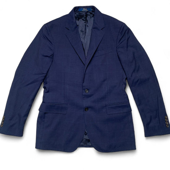 Polo Ralph Lauren Navy Pin Striped Full Two Piece Suit (M)