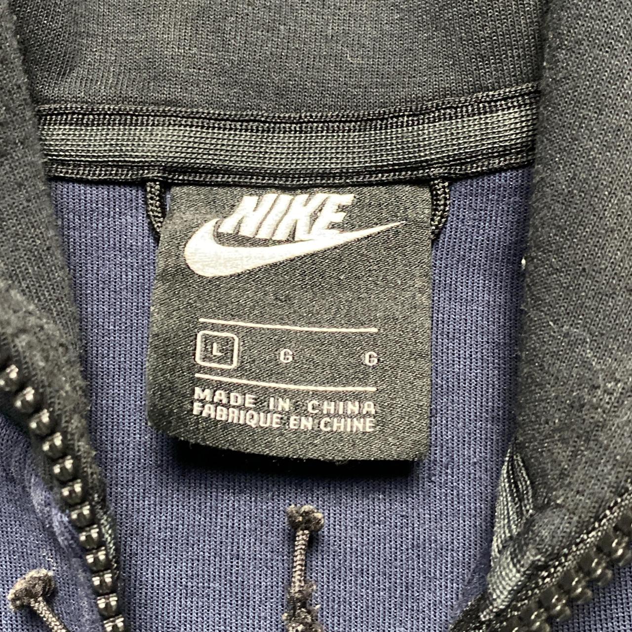 Nike Tech Fleece Two Tone Navy and Black Hoodie (L)
