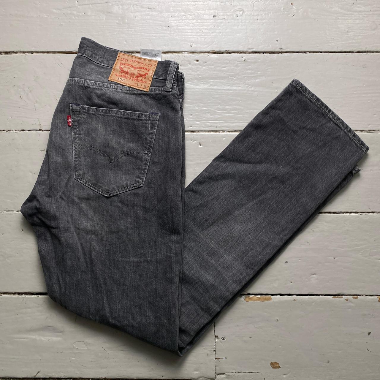 Levis 501 Grey Baggy Jeans