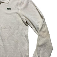 Lacoste Long Sleeve White Polo Shirt (M)