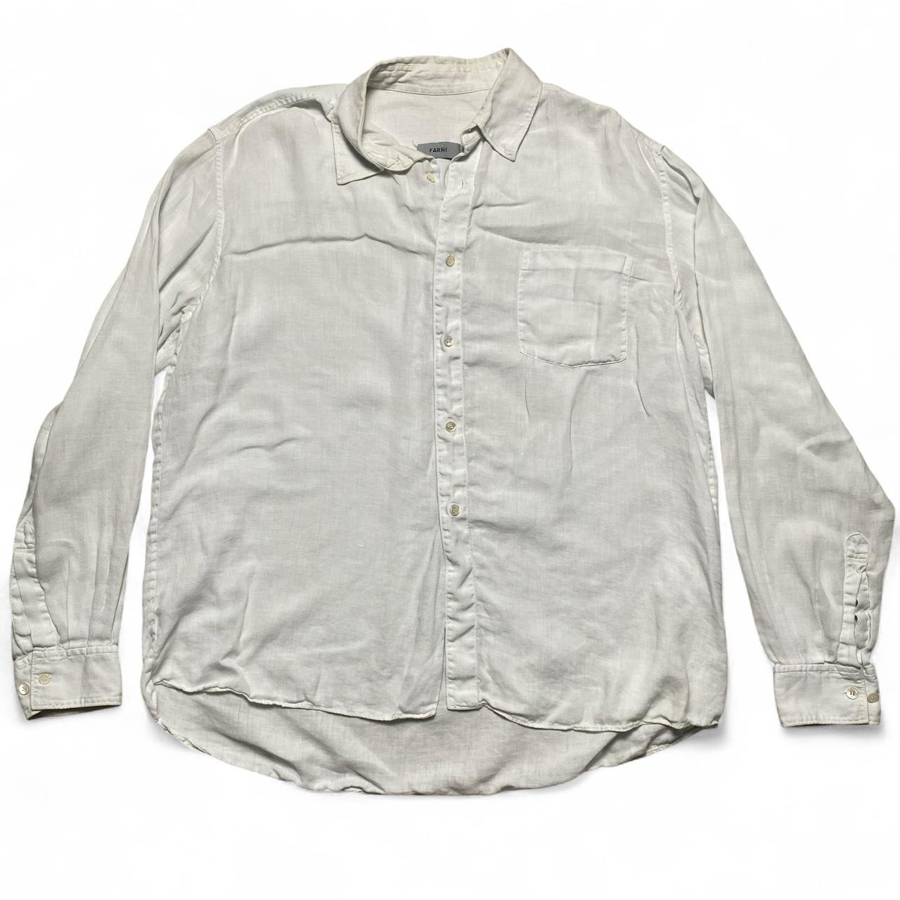 Nicole Farhi White Long Sleeve Shirt (L)
