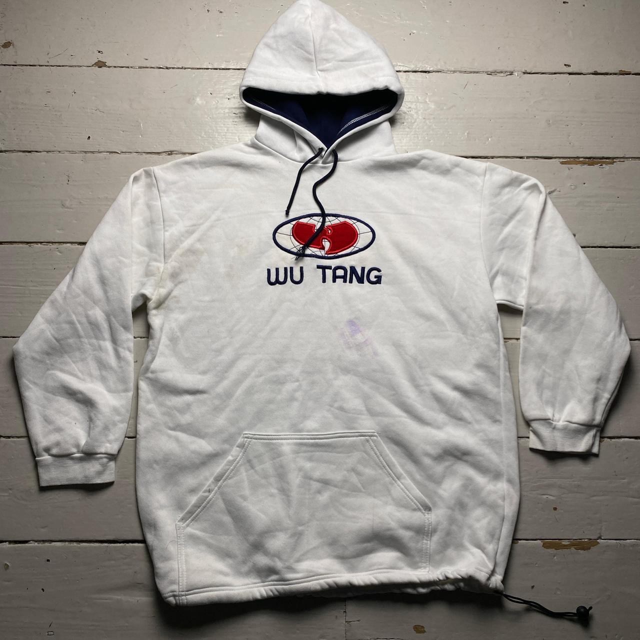 Wu Tang Wu Wear White Vintage White Red and Navy Hoodie