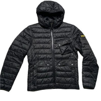 Barbour Bubble Puffer Black Jacket (S)