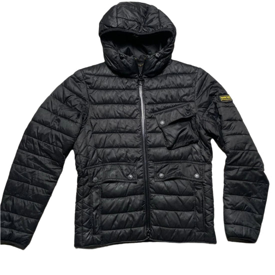 Barbour Bubble Puffer Black Jacket (S)