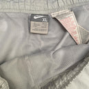 Nike Shox Silver and Green Vintage y2k Shell Trackpant Bottoms (XL)