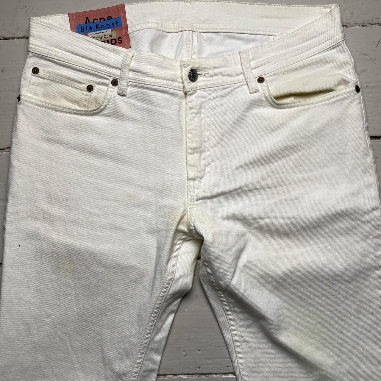 Acne Studios Bla Konst White Jeans