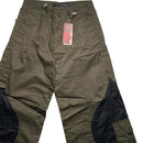 Criminal Damage Khaki Green and Black Baggy Cargo Parachute Combat Trousers (30W)