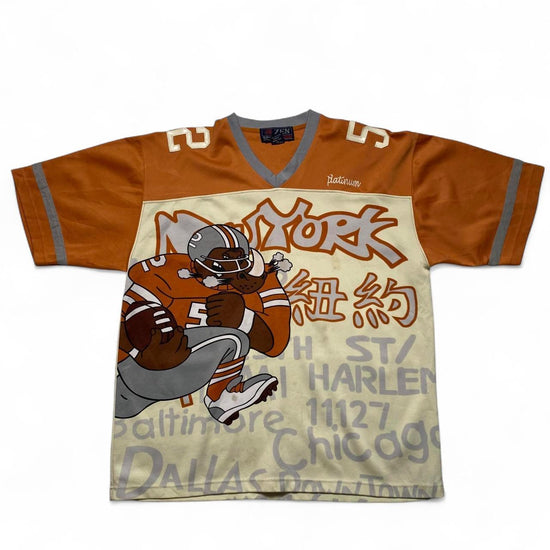 Platinum Vintage 90s Y2K Cartoon New York USA Football Jersey (L)