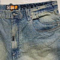 Akademiks Vintage 90’s Baggy Embroidered Jort Jean Shorts (38W)