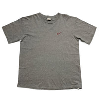 Nike Vintage 90’s Grey and Red Big Spellout T Shirt (L)