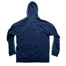 Adidas Performance Essentials Navy Triple Green Stripes Full Tracksuit (M)