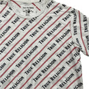 True Religion Red Contrast Stitch White and Black T Shirt (L)